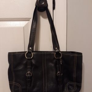 Black Coach leather bag